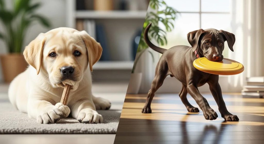 English vs American Lab Puppies